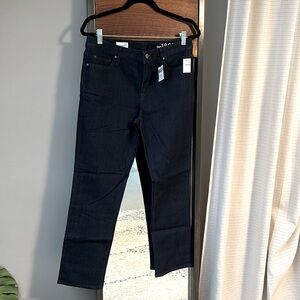 NWT straight Gap dark rinse jeans